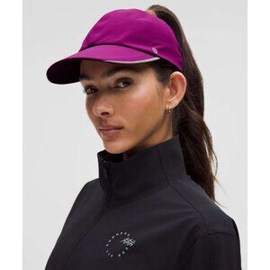 Lululemon Ponytail-Friendly Fast and Free Athletic Hat Wide Back Chilled Grape